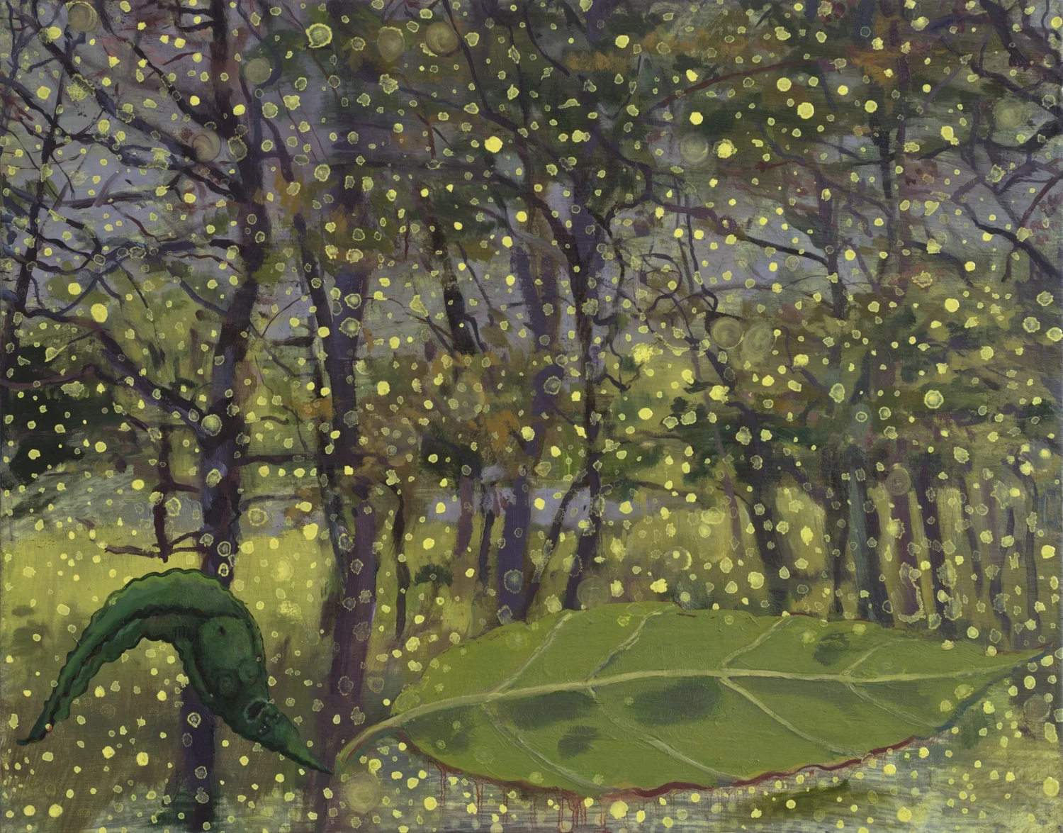 June Leaf Sleeps Among the Pollen